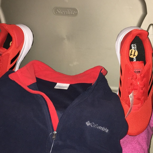 🏈🏈NWT Size 2X Blue/Red ZIP up Fleece Columbia - Picture 5 of 5